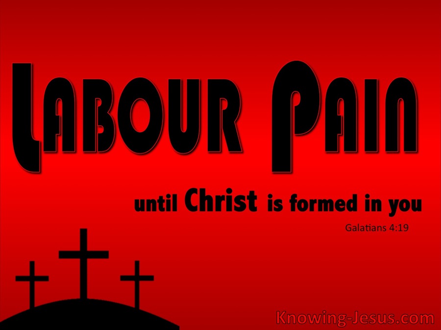 Galatians 4:19 Labour Pain (devotional)11-23  (black)